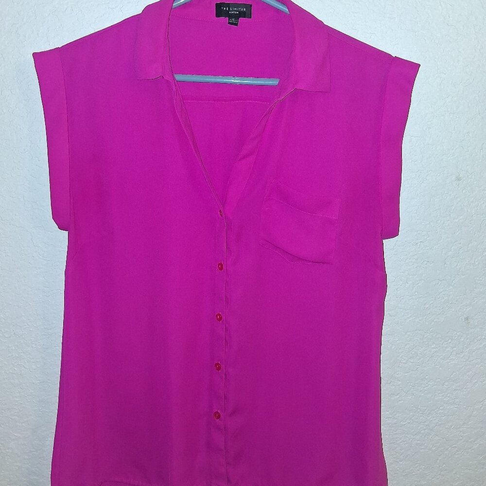 The Limited Magenta Blouse Size M